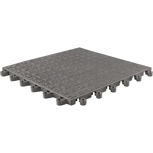 ErgoDeck&reg; Soft No. 566 Matting, PVC, 1-1/2' W x 1-1/2' L, 7/8" Thick, Charcoal Duraquip Inc