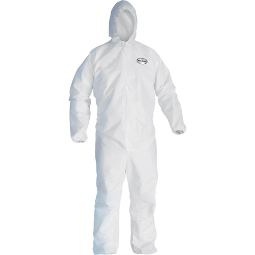 Kleenguard A40 Coveralls, Medium, White, Microporous Duraquip Inc