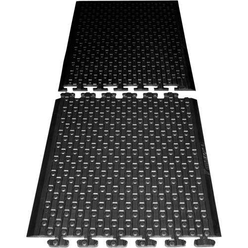 Rejuvenator Connect No. 502 Matting, Polyurethane, 3' W x 3' L, 5/8" Thick, Black Duraquip Inc