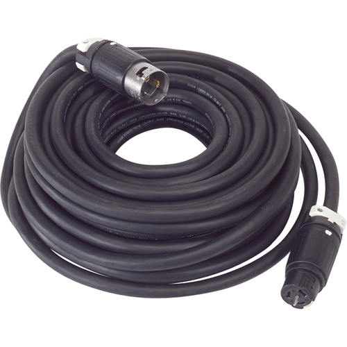 Power Cord for Temporary Power Distribution Units, SOOW, 50 A, 50' Duraquip Inc