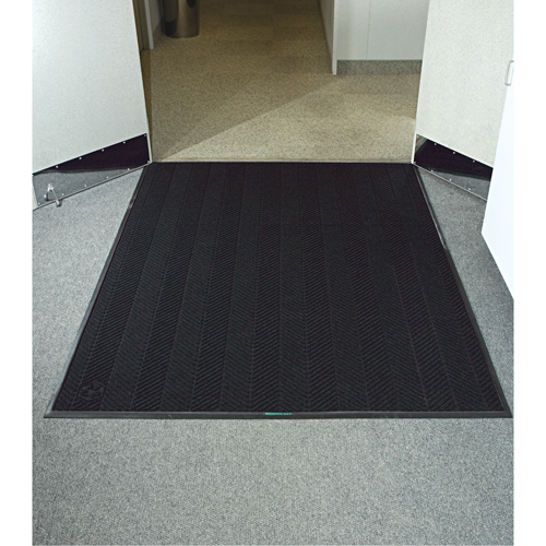 Tapis Waterhog Eco Elite, Essuie-pieds/grattoir, 6' x 6' x 3/8", Fum&eacute;e noire Duraquip Inc
