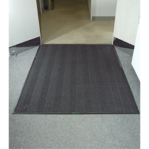 Tapis Waterhog Eco Elite, Essuie-pieds/grattoir, 6' x 8' x 3/8", Cendre grise Duraquip Inc