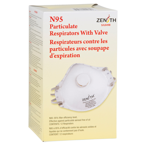 Respirateur contre les particules, N95, Certifi&eacute; NIOSH, Moyen/grand Duraquip Inc