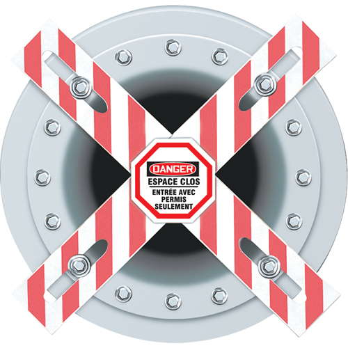 Danger Man-Way Cross Barrier Duraquip Inc