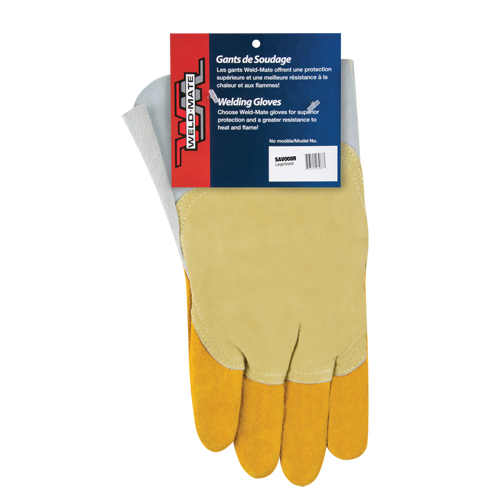 Gants de soudage pour pipelinier, Cuir de vache refendu, Taille Grand Duraquip Inc