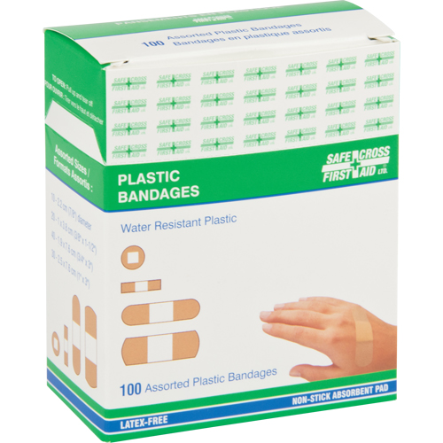 Bandages, Assorti, Plastique, St&eacute;rile Duraquip Inc