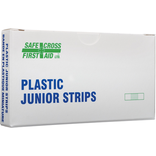 Bandages en bandes Juniors, Rectangulaire/carr&eacute;e, 18", Plastique, St&eacute;rile Duraquip Inc