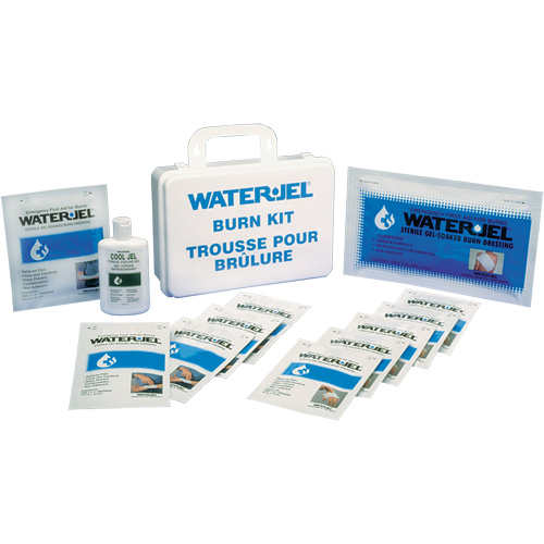 Trousses d'urgence pour brûlures Water Jel, Boîte en plastique de 36 unit&eacute;s, Classe 2 Duraquip Inc