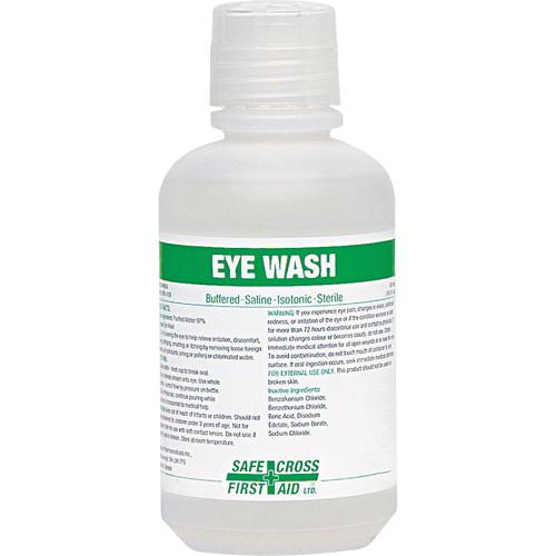Eyewash Solution, Full Bottle, 500 ml Duraquip Inc