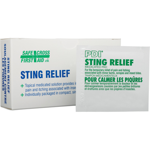 Tampons AfterBite pour le soulagement des piqûres d'insectes Duraquip Inc