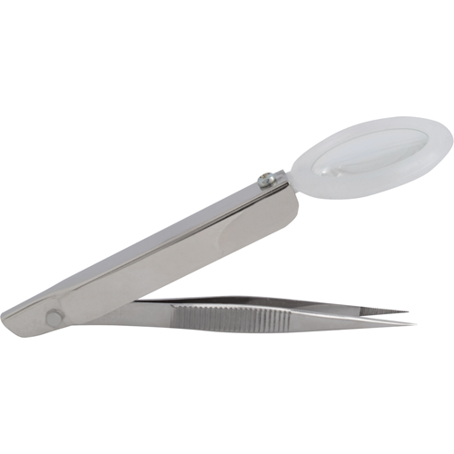 Splinter Forceps With Magnifier Duraquip Inc