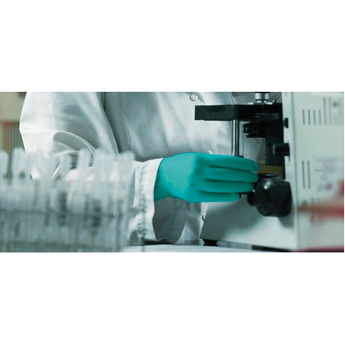 TouchNTuff Disposable Gloves, 7, Nitrile, 5-mil, Powdered, Green Duraquip Inc