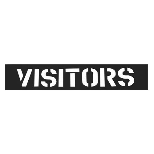 Parking Lot Stencils, English, 12" Duraquip Inc