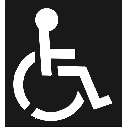 Parking Lot Stencils, English, 37" x 43" Duraquip Inc