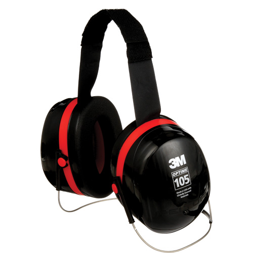 Serres-t&ecirc;tes de s&eacute;rie Peltor Optime 105, Cordon cervical, 29 NRR dB Duraquip Inc