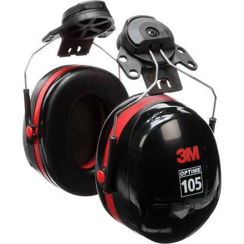 Serres-t&ecirc;tes de s&eacute;rie Peltor Optime 105, Fixation pour casque, 27 NRR dB Duraquip Inc