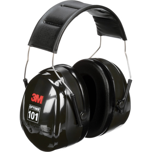 Peltor Optime 101 Series Earmuffs, Headband, 27 NRR dB Duraquip Inc