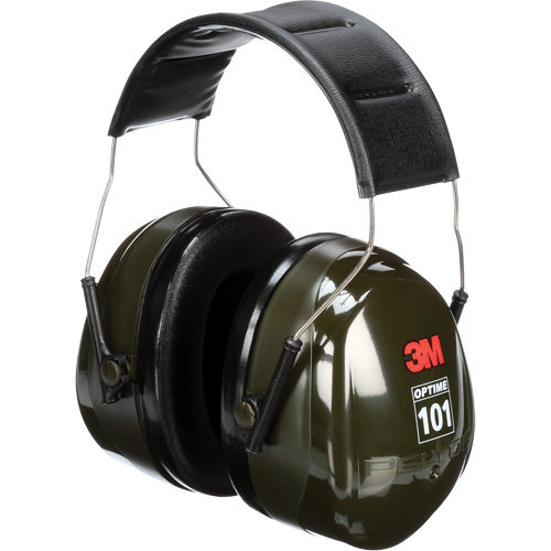 Peltor Optime 101 Series Earmuffs, Headband, 27 NRR dB Duraquip Inc