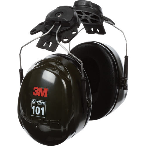 Peltor Optime 101 Series Earmuffs, Cap Mount, 24 NRR dB Duraquip Inc