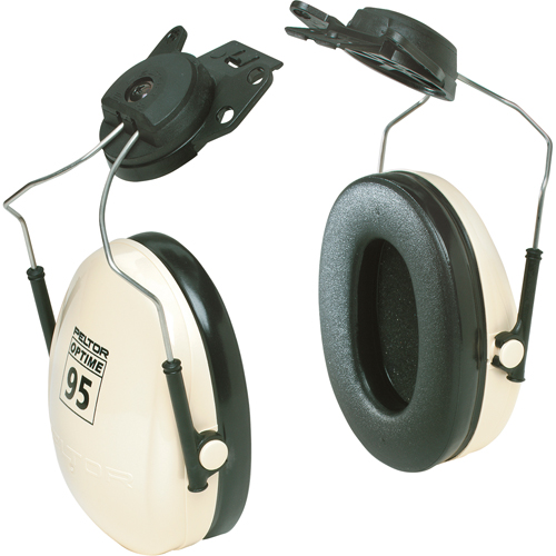 Peltor Optime 95 Series Earmuffs, Cap Mount, 21 NRR dB Duraquip Inc