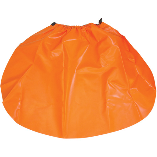&eacute;cran anti-pluie pour casque de s&eacute;curit&eacute;, Taille unique, Orange, Nylon/PVC Duraquip Inc