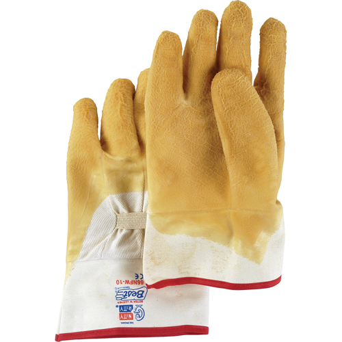 Gants enduits Nitty Gritty, 10/Grand, R&ecirc;vetement Latex de caoutchouc, Enveloppe en Coton Duraquip Inc