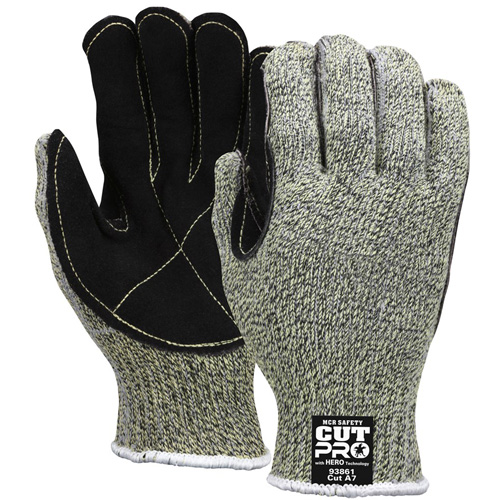 Gants r&eacute;sistants aux coupures Hero, Taille Petit/7, Calibre 7, Enveloppe en PEHD/Kevlar/Acier inoxydable, ANSI/ISEA 105 niveau 4 Duraquip Inc