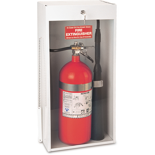 Surface-Mounted Fire Extinguisher Cabinets, 10.5625" W x 24.3125" H x 6.5625" D Duraquip Inc