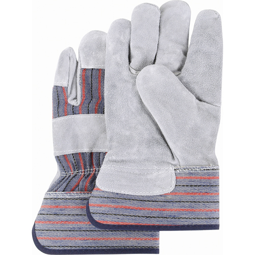 Premium Quality Fitters Gloves, Large, Split Cowhide Palm, Cotton Inner Lining Duraquip Inc