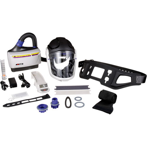 Versaflo Powered Air Purifying Respirator TR-600 Heavy Industrial Kit, Hard Hat & Faceshield, Lithium-Ion Battery Duraquip Inc