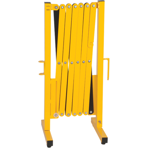 Barri&egrave;re extensible, 37" h x 11' lo, Noir/Jaune Duraquip Inc