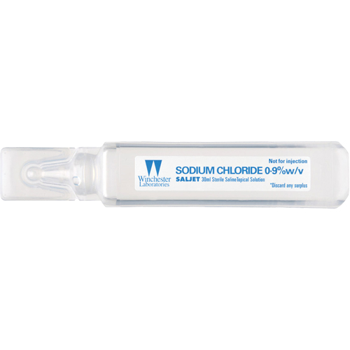 Saljet Single Dose Saline Solution, 1.01 oz. Duraquip Inc