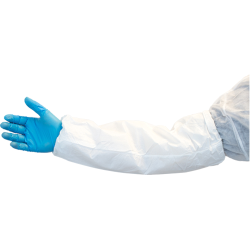 Lightweight Sleeves, 18" long, Vinyl, White Duraquip Inc