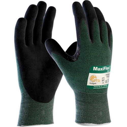 ATG MaxiFlex&reg; Cut Seamless Knit Gloves, Size X-Small, 15 Gauge, Foam Nitrile Coated, Polyethylene Shell, ANSI/ISEA 105 Level 2/EN 388 Level 3 Duraquip Inc