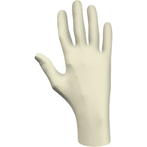 Disposable Gloves, Large, Latex, 3-mil, Powder-Free, Natural, Class 2 Duraquip Inc