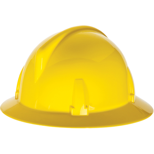 TopGard&reg; Full Brim Hardhat, Meets CSA Type 1, Ratchet Suspension, Non-Vented Duraquip Inc