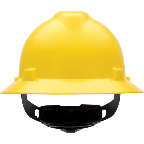 Casques de s&eacute;curit&eacute; &agrave; bordure compl&egrave;te V-Gard, R&eacute;pond aux normes CSA type 1, Suspension Rochet, Non ventil&eacute; Duraquip Inc