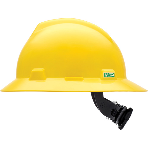 Casques de s&eacute;curit&eacute; &agrave; bordure compl&egrave;te V-Gard, R&eacute;pond aux normes CSA type 1, Suspension Rochet, Non ventil&eacute; Duraquip Inc