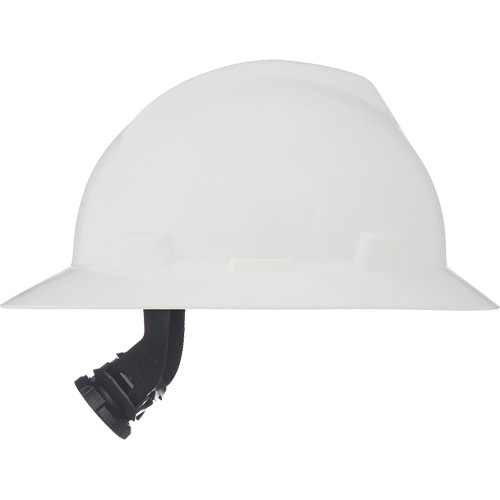 Casques de s&eacute;curit&eacute; &agrave; bordure compl&egrave;te V-Gard, R&eacute;pond aux normes CSA type 1, Suspension Rochet, Non ventil&eacute; Duraquip Inc
