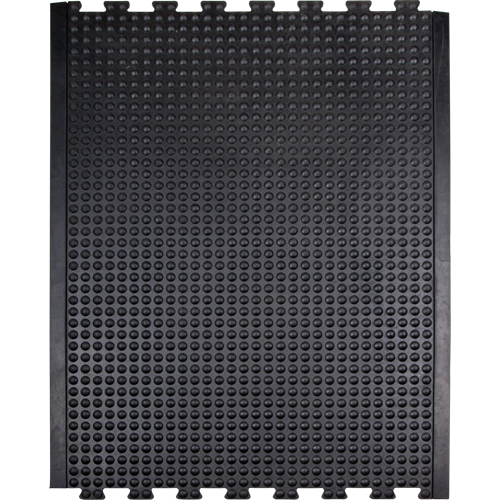 Tapis antifatigue en d&ocirc;me, &agrave; bulles, 3' x 4' x 1/2", Noir, Caoutchouc Duraquip Inc