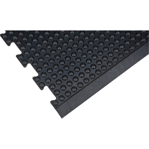 Tapis antifatigue en d&ocirc;me, &agrave; bulles, 3' x 4' x 1/2", Noir, Caoutchouc Duraquip Inc