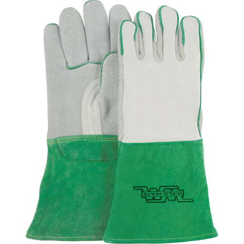 Heavy-Duty Welding Gloves, Split Cowhide, Size Medium Duraquip Inc