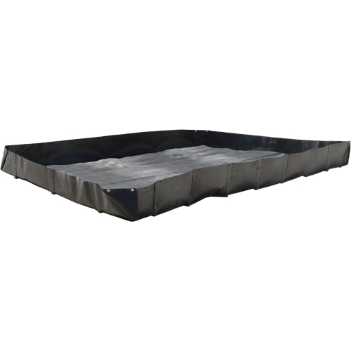 Economy Berms, 119 gal. Capacity, 4' W x 4' L x 12" H, L-Bracket Duraquip Inc