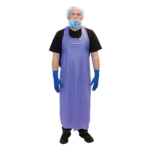 Vinyl Aprons, Vinyl, Blue, 35" W x 45" L Duraquip Inc
