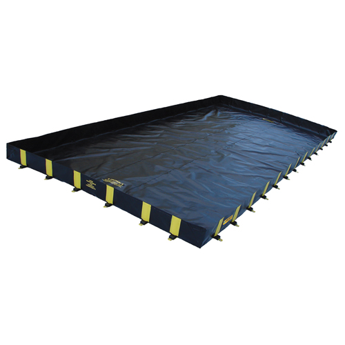 Bermes Rigid-Lock QuickBerm, Capacit&eacute; 1795 gal., 12' la x 20' lo x 12" h, Paroi &agrave; piquets Duraquip Inc