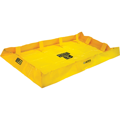 QuickBerm&reg; Lite Containment Berm, 159 gal. Capacity, 4' W x 8' L x 8" H, Snap-Up Bracket Duraquip Inc