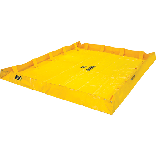 Berme de confinement Lite QuickBerm , Capacit&eacute; 318 gal. US, 8' la x 8' lo x 8" h, Support &agrave; encliqueter Duraquip Inc