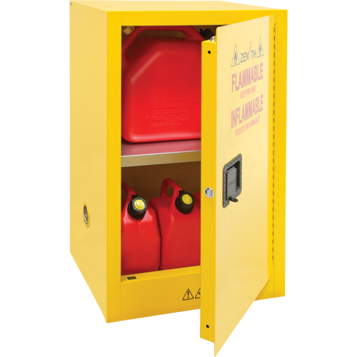 Flammable Storage Cabinet, 12 gal., 1 Door, 23" W x 35" H x 18" D Duraquip Inc