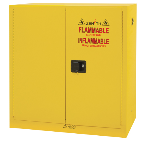 Flammable Storage Cabinet, 24 gal., 2 Door, 43" W x 44" H x 12" D Duraquip Inc