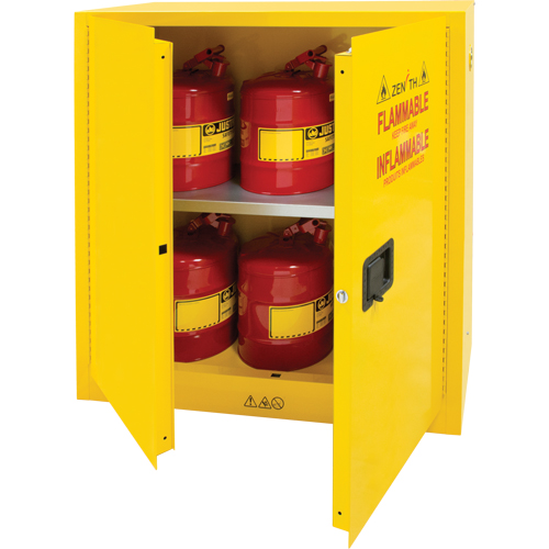 Armoire pour produits inflammables, 30 gal., 2 Porte(s), 43" La x 44" h x 18" p Duraquip Inc